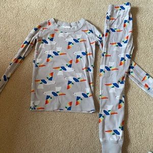 Hanna Andersson Rainbow Dove Pajamas 120(6-7) 🌈
